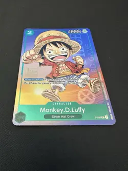 Monkey.D.Luffy (037) 1st Anniversary Tourney Promo Lightly Played English OPCG - Image 2