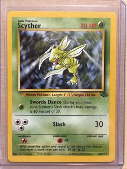 Pokemon Scyther TCG Jungle Card 26/64 Regular LP Condition - Image 1