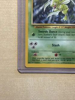 Pokemon Scyther TCG Jungle Card 26/64 Regular LP Condition - Image 5