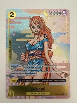 O-Nami OP06-101 Event Pack Vol. 5 Promo Prize Manga Rare One Piece Card - Image 1