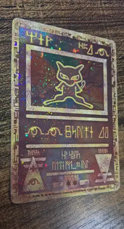 Holo Ancient Mew Pokemon 2000 Movie Black Star Promo Holo Pokemon Card TCG - Image 3