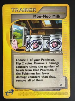 Moo-Moo Milk 155/165 Expedition Base Set Trainer Vintage Pokemon Card E Reader - Image 1