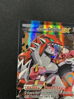 Pokemon Team Magma's Groudon EX Double Crisis Holo Card 15/34 LP - Image 4