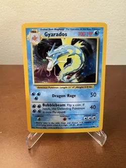 Pokemon Gyarados Holo Rare TCG Card Base Set Unlimited 6/102 LP - Image 1