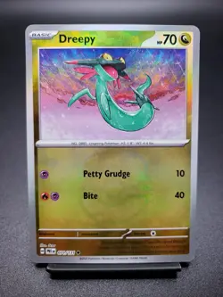 Pokemon TCG Dreepy Prismatic Evolutions Card 071/131 Masterball Reverse Holo - Image 1