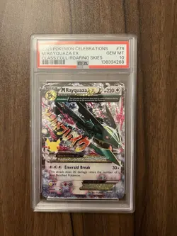 Pokemon TCG M Rayquaza EX Celebrations Card 76/108 PSA 10 - Image 3