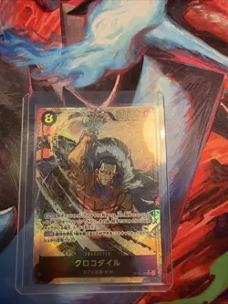 Crocodile Alt art OP14-120 SEC The Azure Sea’s Seven One Piece Card Japanese NM - Image 1