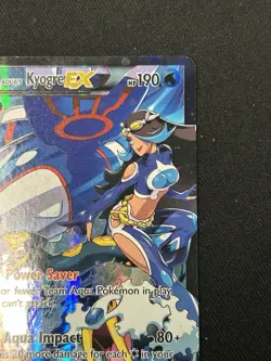 Pokemon TCG Team Aqua's Kyogre-EX Double Crisis Holo Card 6/34 LP/MP - Image 3