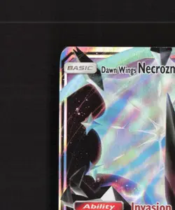 Dawn Wings Necrozma GX SM101 Sun & Moon Black Star Promo Holo Pokemon Card DMG - Image 3