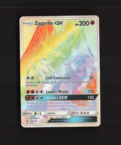 Zygarde GX 136/131 Forbidden Light Rainbow Secret Rare Holo Pokemon Card MP - Image 1