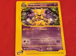 Pokemon Card Alakazam Non Holo 33/165 Rare Expedition Base Set (2002) - [LP] - Image 1