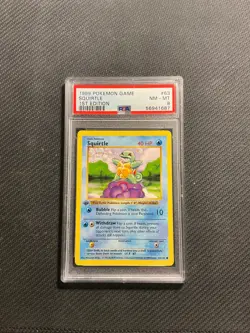 PSA 8 Squirtle 1st Edition Base Shadowless Pokemon Card - Image 1