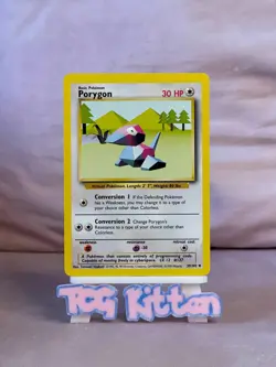 Porygon - 39/102 - Non Holo Base Set - Pokemon Card - LP - TCGKITTEN - Image 1