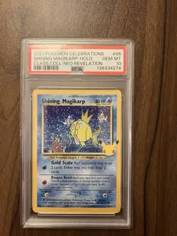 Pokemon TCG Shining Magikarp Celebrations Classic Collection Card 66/64 PSA 10 - Image 3