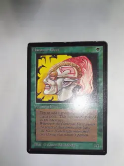 MTG MAGIC THE GATHERING CARD ORIGINAL BETA GREEN LLANOWAR ELVES CREATURE x1 - Image 1