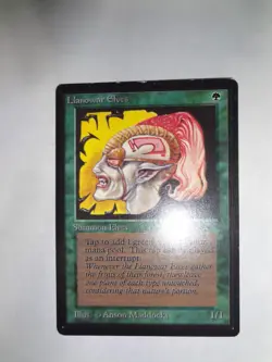 MTG MAGIC THE GATHERING CARD ORIGINAL BETA GREEN LLANOWAR ELVES CREATURE x1 - Image 3