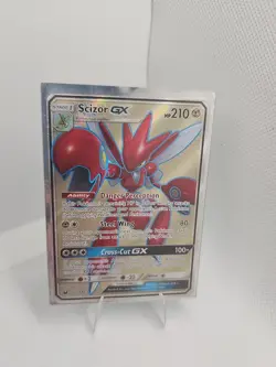 Pokemon Scizor GX Full Art TCG Card 158/168 Celestial Storm Holo LP - Image 1