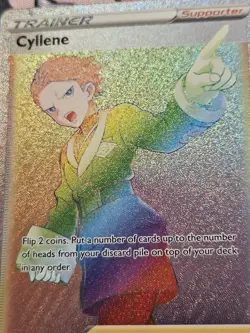 Cyllene 201/189 Astral Radiance Rainbow Secret Rare Pokemon Card NM - Image 2