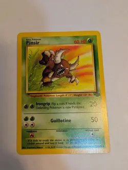 Pinsir - Jungle Unlimited 25/64 Regular Pokemon TCG Card LP - Image 1