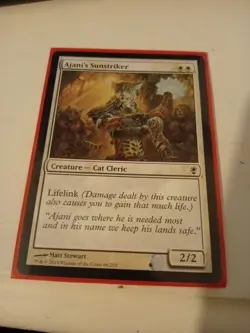 MTG: Ajani's Sunstriker - Core 2013 - Magic Card - Image 1