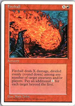 Fireball C Fourth Edition 210 MP MTG - Image 1