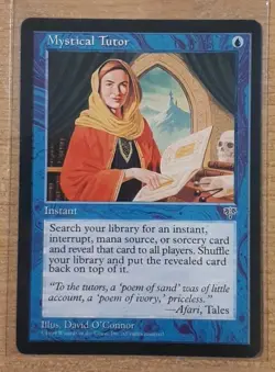 1996 MAGIC THE GATHERING MIRAGE MYSTICAL TUTOR TD25 - Image 1