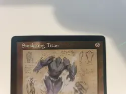 Serialized Sundering Titan Retro Schematic Foil BRR NM MTG Magic the Gathering - Image 2