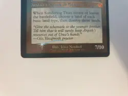 Serialized Sundering Titan Retro Schematic Foil BRR NM MTG Magic the Gathering - Image 3