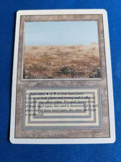 Scrubland 1x MtG Revised SP/NM **See Pictures!** - Image 1