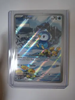 Pokemon TCG - Piplup 98/94 - Phantasmal Flames Illustration Rare - LP - Image 2