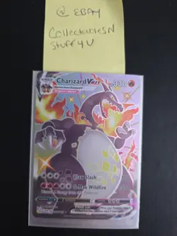 Pokemon Charizard VMAX SV107/SV122 Shining Fates Holo Rare VMAX 330HP - Image 1