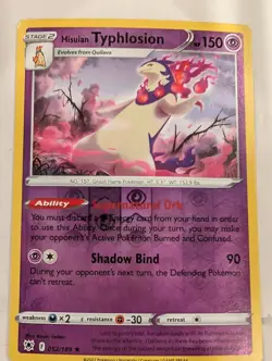 Hisuian Typhlosion 052/189 SWSH Astral Radiance Pokemon Reverse Holo Foil Nice! - Image 1