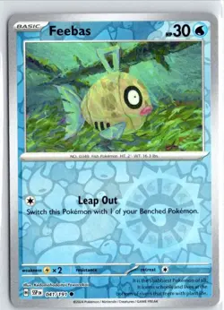 Pokemon Feebas 041/191 Reverse Holo SV08: Surging Sparks NM - Image 1