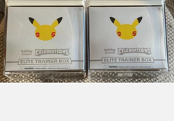 Lot Of 2 Pokemon 25th Anniversary Celebrations Elite Trainer Box (ETB) Sealed - Image 1