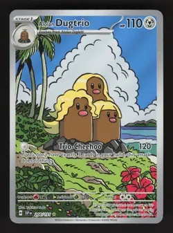 Alolan Dugtrio 208/191 Pokemon Surging Sparks Holo Full Art Card - Image 1