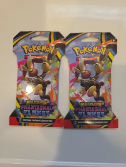 Phantasmal Flames Sleeved Booster Pack x2 Mega Lopunny Pokemon TCG SEALED - Image 1