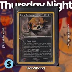 2004 POKEMON EX TEAM ROCKET RETURNS #17/109 DARK RATICATE - Image 1