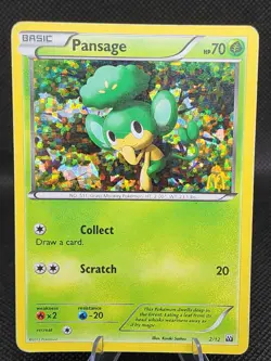 Pokemon Pansage - 2/12 HOLO Promo McDonald's Promos 2012 002/012 MP - Image 1