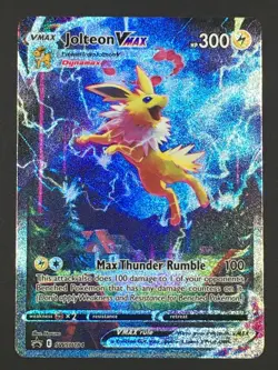 Pokemon TCG Jolteon VMAX SWSH184 Sword & Shield Black Star Promo NM - Image 1