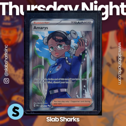 2025 POKEMON SV PRISMATIC EVOLUTIONS - PRE EN #132/131 AMARYS FULL ART TRAINER - Image 1