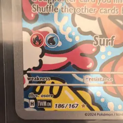 Pokemon Tatsugiri 186/167 Sv06 Twilight Masquerade Illustration Rare Holo 2024 - Image 5