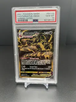 POKEMON 2021 Shining Fates Full Art ETERNATUS Vmax #SV122 PSA 10 Gem Mint RARE - Image 1