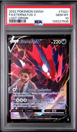 2022 POKEMON SWSH FA/ETERNATUS V LOST ORIGIN #TG21 PSA 10 - Image 1