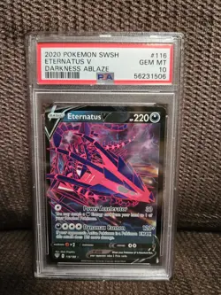 2020 Pokemon Sword & Shield Darkness Ablaze #116 - Eternatus V - PSA 10 GEM MINT - Image 1