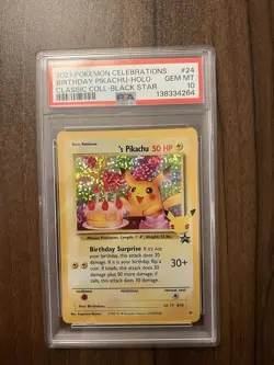 Pokemon Celebrations Pikachu Birthday Classic Collection PSA 10 - Image 3