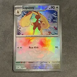 2025 Pokemon TCG LOPUNNY SV Prismatic Evolutions Master Ball Holo 084/131 - Image 1