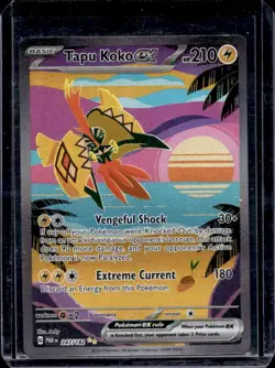 2023 Pokemon SV Paradox Rift PAR EN Tapu Koko ex #247/182 - Image 1