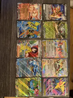 Pokemon TCG Double & Ultra Rare Lot Of 10 From Various Sets - Image 1