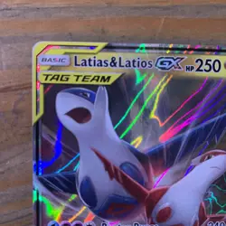Pokemon TCG Pokemon Latias & Latios GX Ultra Rare Holo 113/181 NM Tag Team Up - Image 2