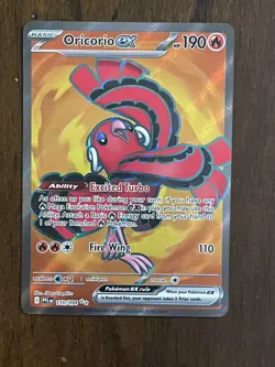 Oricorio ex 110/094 Pokemon TCG Me02: Phantasmal Flames Full Art Holo (MINT) - Image 1